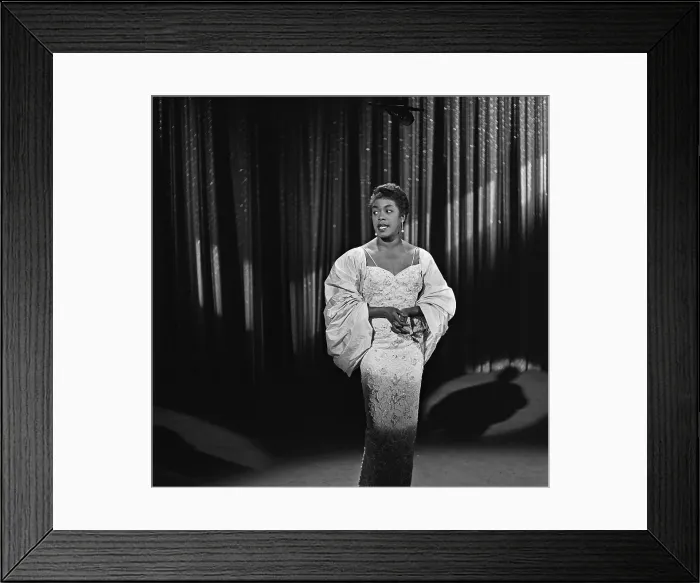 Framed Print : Sarah Vaughan On The Ed Sullivan Show Framed Print : Sarah Vaughan On The Ed Sullivan Show