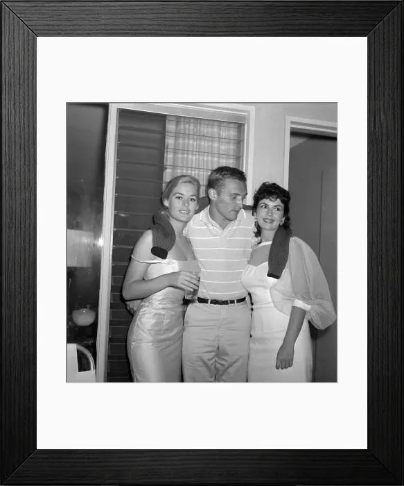 Framed Print : Dennis Hopper At A Party Framed Print : Dennis Hopper At A Party