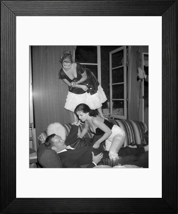 Framed Print : Party For Hugh Hefner Framed Print : Party For Hugh Hefner