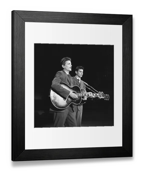 Framed Print : June 30, 1957, New York City, Everly Brothers Framed Print : June 30, 1957, New York City, Everly Brothers
