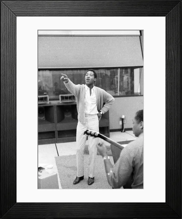 Framed Print : Sam Cooke With Cliff White Framed Print : Sam Cooke With Cliff White