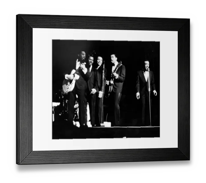 Framed Print : Doo Wop Group The Flamingos Framed Print : Doo Wop Group The Flamingos