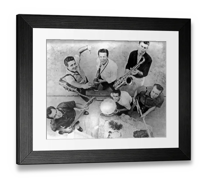 Framed Print : Eddie Cochran And His Band Framed Print : Eddie Cochran And His Band