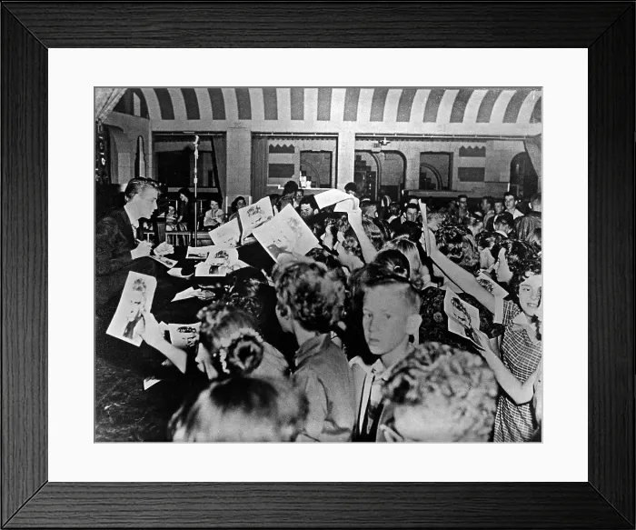 Framed Print : Eddie Cochran Meets His Fans Framed Print : Eddie Cochran Meets His Fans