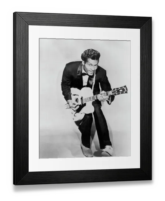 Framed Print : Chuck Berry Portrait Framed Print : Chuck Berry Portrait
