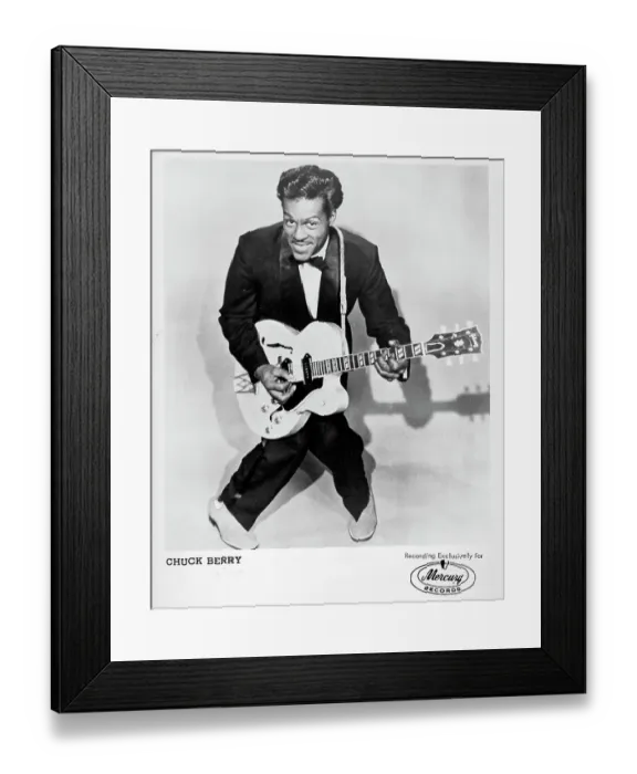 Framed Print : Chuck Berry Portrait
