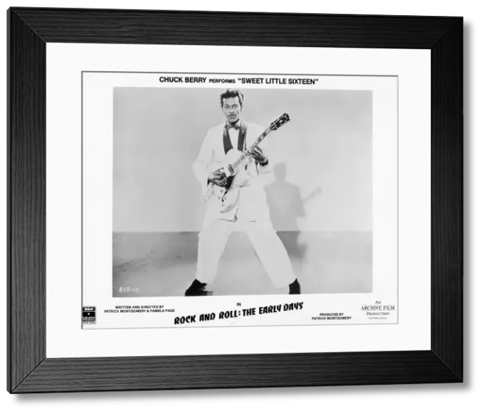 Framed Print : Chuck Berry Performing Sweet Little Sixteen Framed Print : Chuck Berry Performing Sweet Little Sixteen