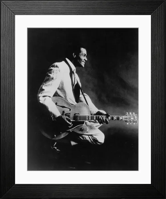 Framed Print : Chuck Berry Portrait Framed Print : Chuck Berry Portrait