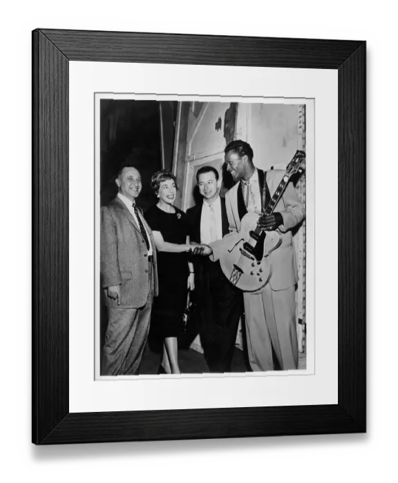 Framed Print : Chuck Berry Photo Op Framed Print : Chuck Berry Photo Op
