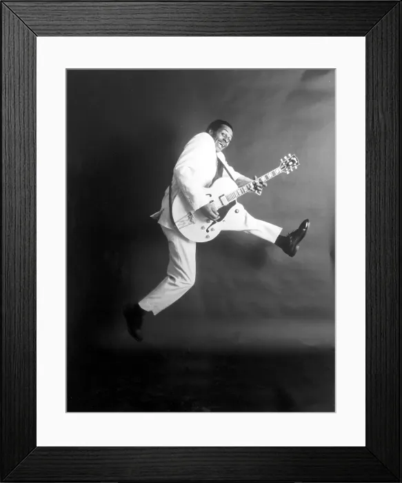 Framed Print : Chuck Berry Portrait Framed Print : Chuck Berry Portrait