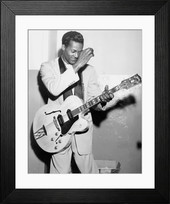 Framed Print : Chuck Berry Portrait Framed Print : Chuck Berry Portrait
