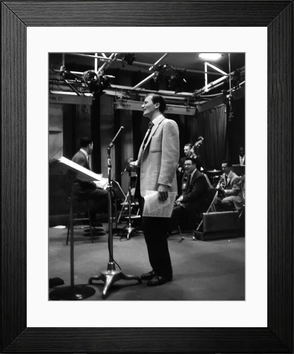 Framed Print : Pat Boone In The Studio Framed Print : Pat Boone In The Studio