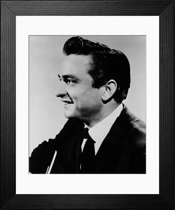 Framed Print : Johnny Cash In Profile Framed Print : Johnny Cash In Profile