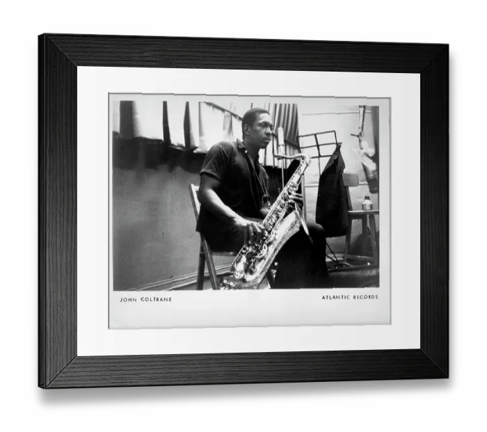 Framed Print : John Coltrane Recording Framed Print : John Coltrane Recording