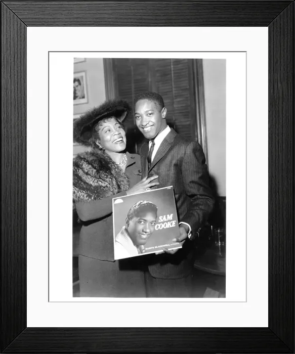 Framed Print : Sam Cooke And Gertrude Hall Framed Print : Sam Cooke And Gertrude Hall