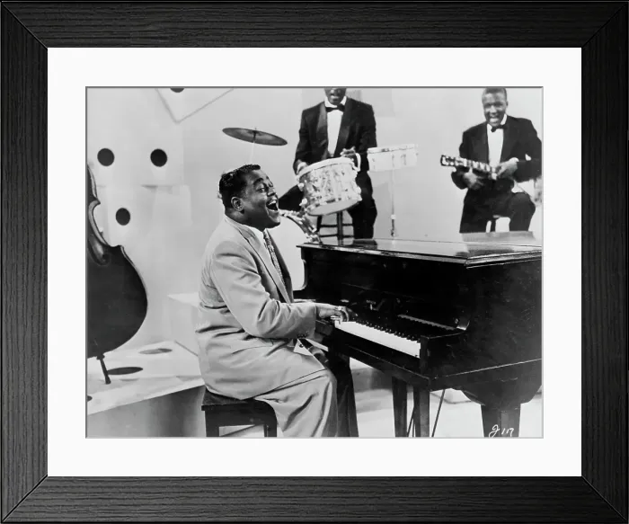 Framed Print : Fats Domino Performing on TV Framed Print : Fats Domino Performing on TV