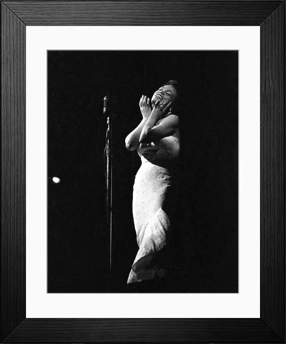Framed Print : Eartha Kitt Performs