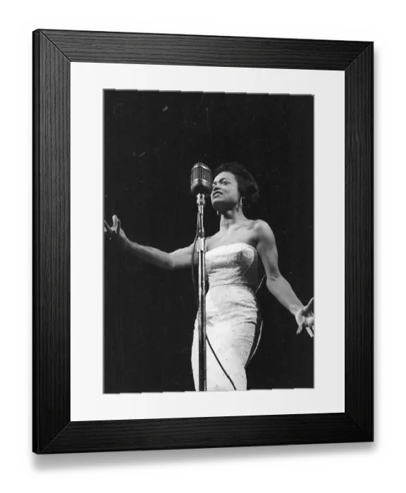 Framed Print : Eartha Kitt Performs