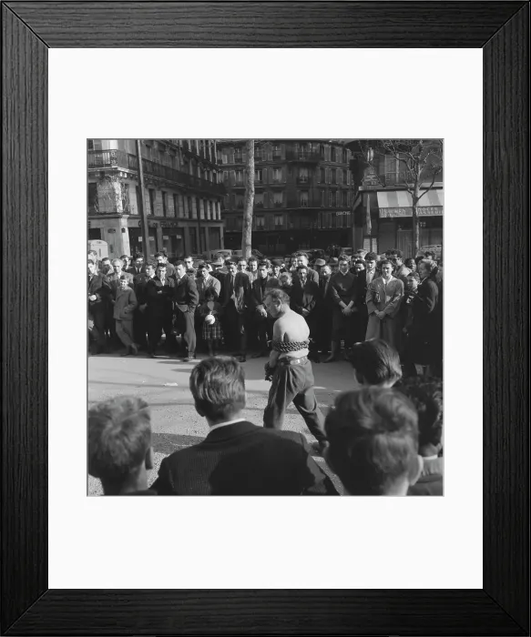 Framed Print : Parisian Strongman Framed Print : Parisian Strongman