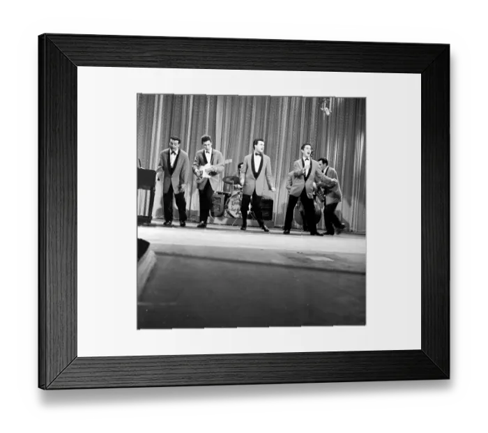 Framed Print : Photo of Freddie Bell and the Bellboys Framed Print : Photo of Freddie Bell and the Bellboys