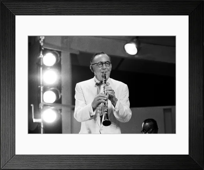 Framed Print : Benny Goodman Performs At The Newport Jazz Festival Framed Print : Benny Goodman Performs At The Newport Jazz Festival