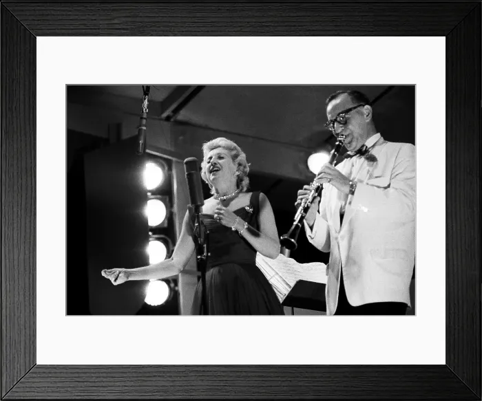 Framed Print : Benny Goodman Performs At The Newport Jazz Festival Framed Print : Benny Goodman Performs At The Newport Jazz Festival
