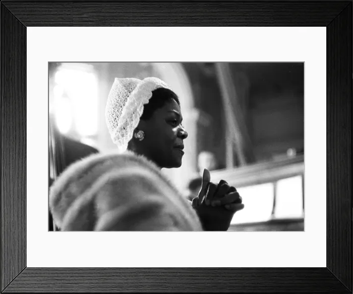 Framed Print : Dinah Washington Sings At A Church Service Framed Print : Dinah Washington Sings At A Church Service