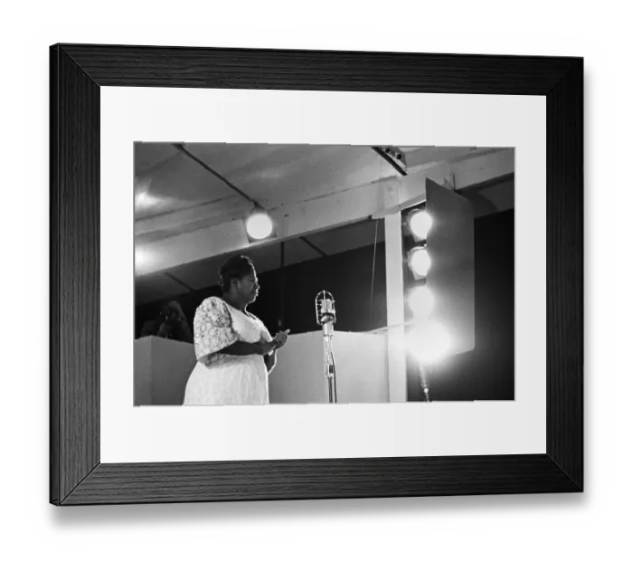 Framed Print : Mahalia Jackson Performs At The Newport Jazz Festival Framed Print : Mahalia Jackson Performs At The Newport Jazz Festival