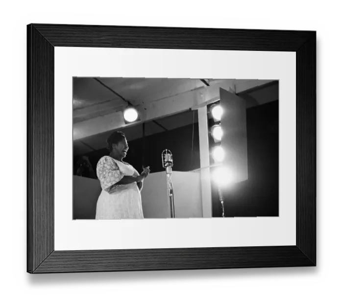 Framed Print : Mahalia Jackson Performs At The Newport Jazz Festival Framed Print : Mahalia Jackson Performs At The Newport Jazz Festival