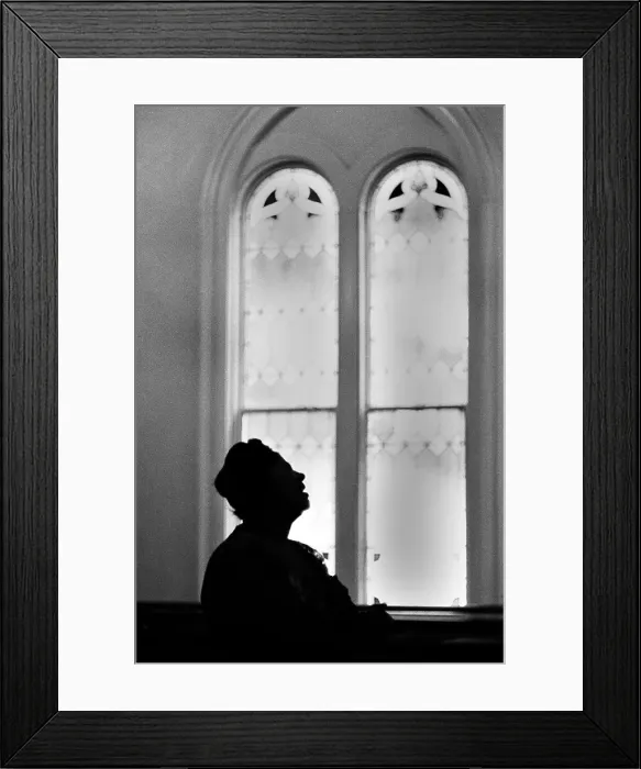 Framed Print : Mahalia Jackson Sings At A Church Service