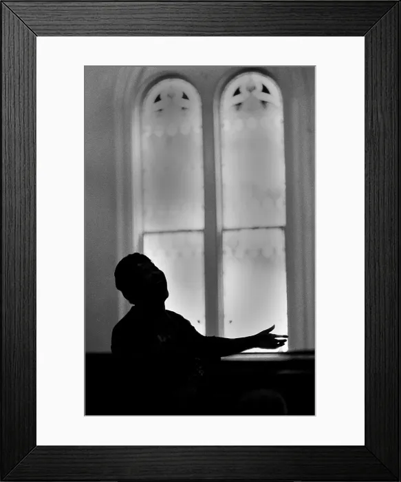 Framed Print : Mahalia Jackson Sings At A Church Service Framed Print : Mahalia Jackson Sings At A Church Service