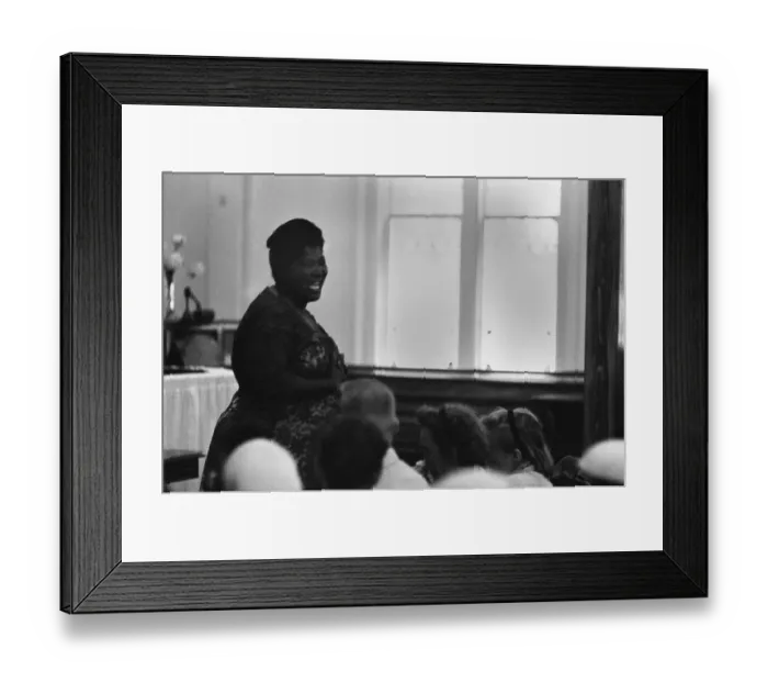 Framed Print : Mahalia Jackson Sings At A Church Service Framed Print : Mahalia Jackson Sings At A Church Service