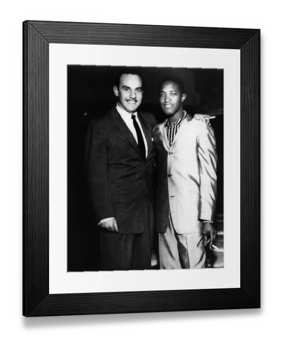 Framed Print : Bandleader With Legendary Singer Framed Print : Bandleader With Legendary Singer