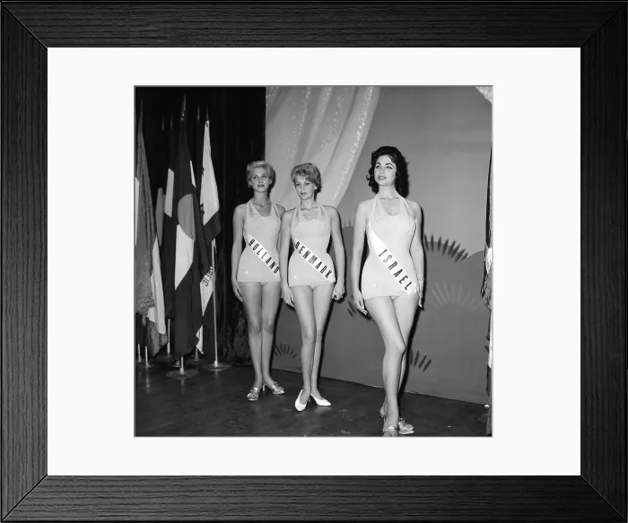 Framed Print : 1958 Miss Universe Contestants Framed Print : 1958 Miss Universe Contestants