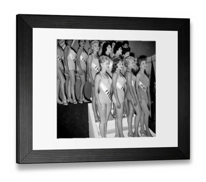 Framed Print : 1958 Miss Universe Contestants Framed Print : 1958 Miss Universe Contestants