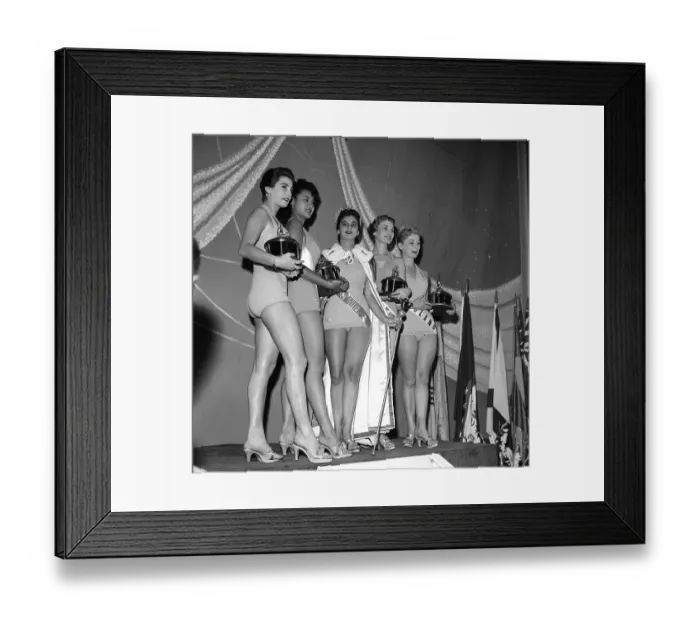 Framed Print : 1958 Miss Universe Contestants Framed Print : 1958 Miss Universe Contestants