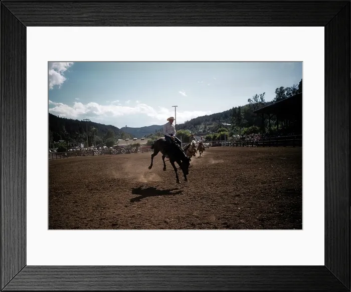 Framed Print : RAPID CITY RODEO