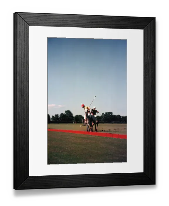 Framed Print : PONY CLUB. UNIONVILLE, PA - CIRCA 1958: A view as riders play polo at the Framed Print : PONY CLUB. UNIONVILLE, PA - CIRCA 1958: A view as riders play polo at the