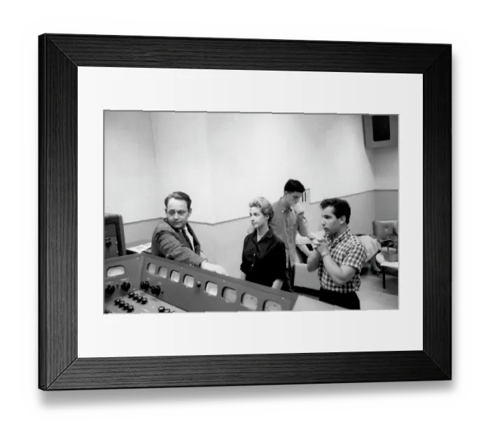 Framed Print : Brill Building Songwriters Recording Session Framed Print : Brill Building Songwriters Recording Session