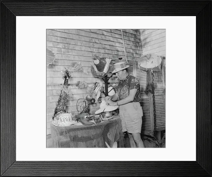 Framed Print : Mr. Kenneth's Mad Hats, Provincetown, Provincetown, 1959 Framed Print : Mr. Kenneth's Mad Hats, Provincetown, Provincetown, 1959