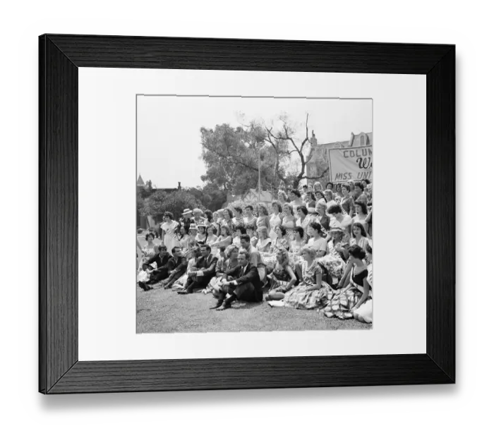 Framed Print : 1959 Miss Universe Contestants