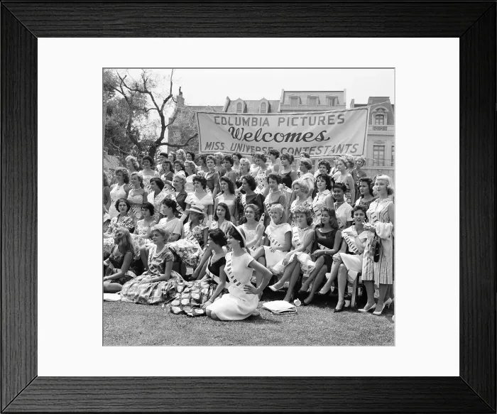 Framed Print : 1959 Miss Universe Contestants