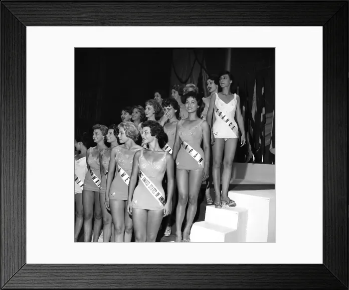 Framed Print : 1959 Miss Universe Contestants Framed Print : 1959 Miss Universe Contestants