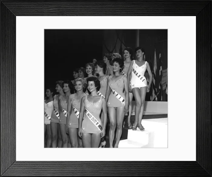 Framed Print : 1959 Miss Universe Contestants