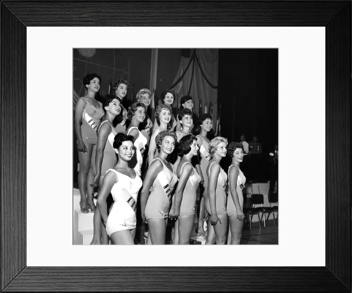 Framed Print : 1959 Miss Universe Contestants Framed Print : 1959 Miss Universe Contestants