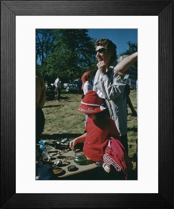 Framed Print : Rural Flea Market In Salisbury, Connecticut Framed Print : Rural Flea Market In Salisbury, Connecticut