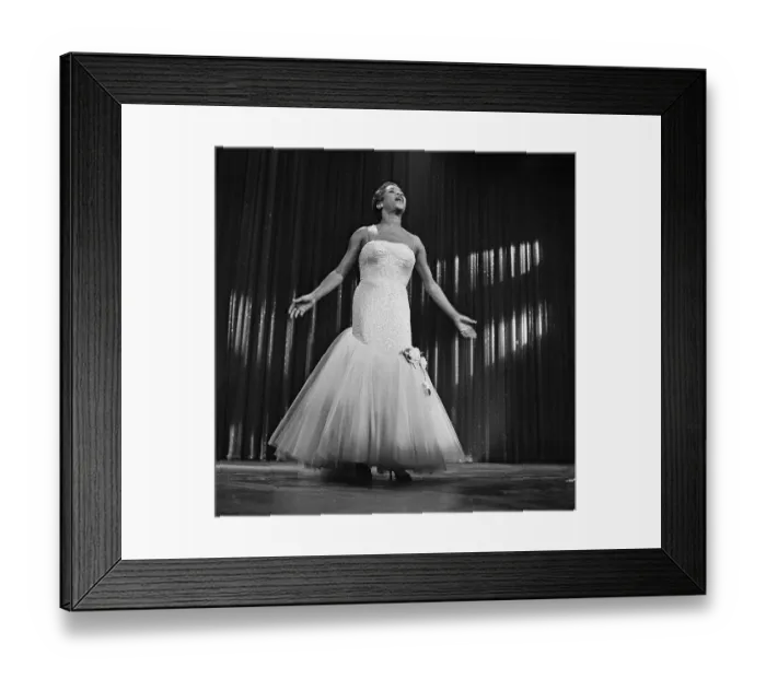 Framed Print : Sarah Vaughan On The Ed Sullivan Show Framed Print : Sarah Vaughan On The Ed Sullivan Show