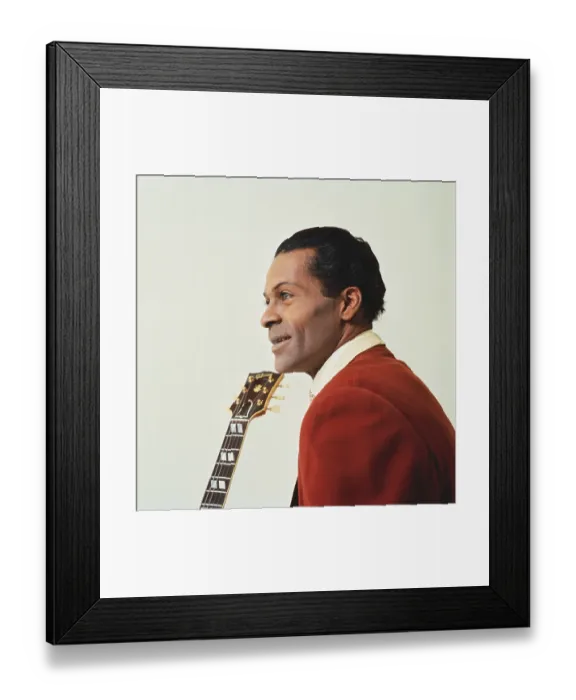 Framed Print : Chuck Berry Portrait Session Framed Print : Chuck Berry Portrait Session