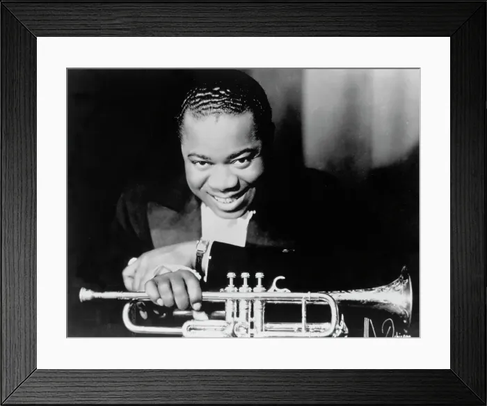 Framed Print : Photo of Louis Armstrong Framed Print : Photo of Louis Armstrong