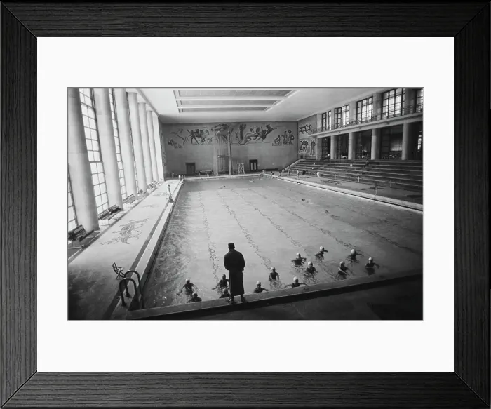 Framed Print : Construction of the Olympic Facilities in Rome